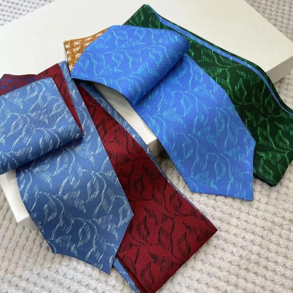 Lenços de seda streamer dupla face impresso lenço longo sarja gravata pescoço cabelo no pulso ou saco floral faixa xh2