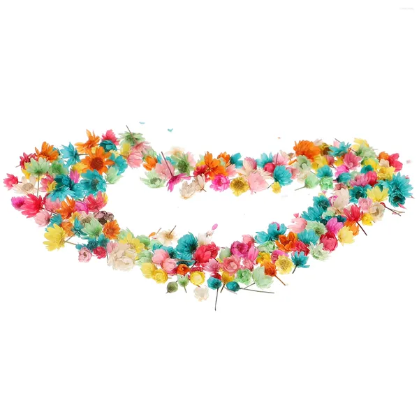 Dekorative Blumen kleiner Sternblumenkopf DIY getrockneter Kristallkleber ohne Stangenglaskugel Füllungsfarbe rosa Materialharzhandwerk Kunsthandwerk