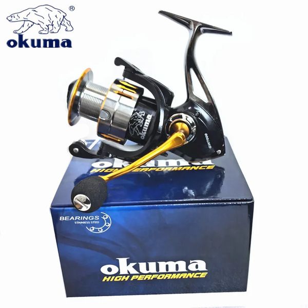 Okuma Baoxiong Tüm Metal Balıkçı Teknesi 10kg Fren Kuvvetleri Gapsuz Dönen Tekerlek Deniz Kutbu Uzak Döküm 10007000 240401