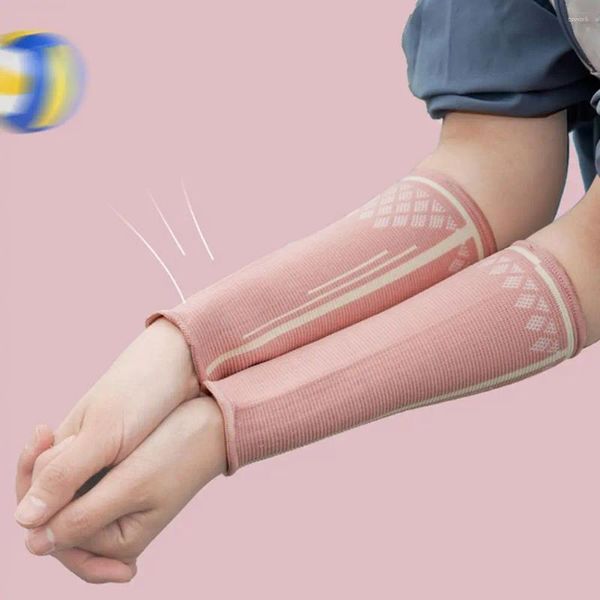 Knieschützer 2PC Volleyball Armstulpen Kinder Sportarmbänder Unterarm Kompressionsmanschette Handband Schweiß Handgelenkstütze Wraps Schutzfolie