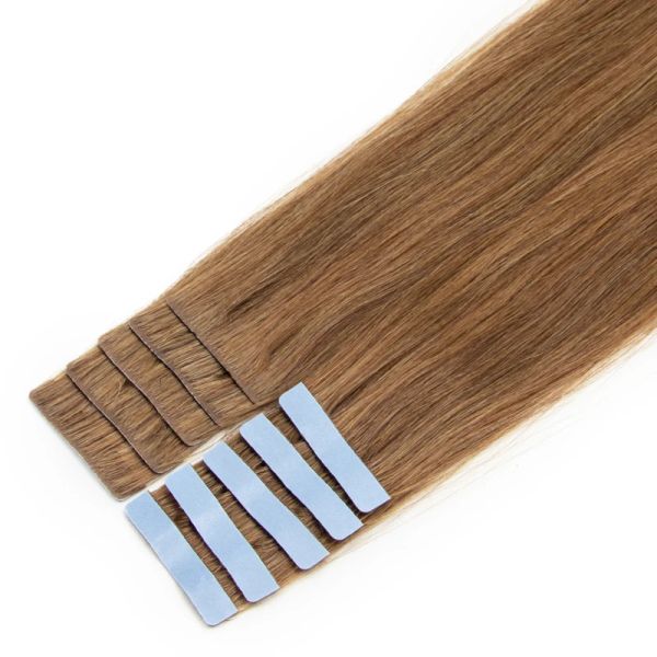 Экспрессии 06# Средняя коричневая невидимая лента наращивание волос наполненные ручной лентой в наращивании волос.