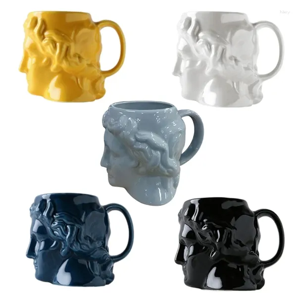 Tassen Kaffeetasse Apollo Skulptur Schokolade große Kapazität für Kopfbecher Home Desktop Orname