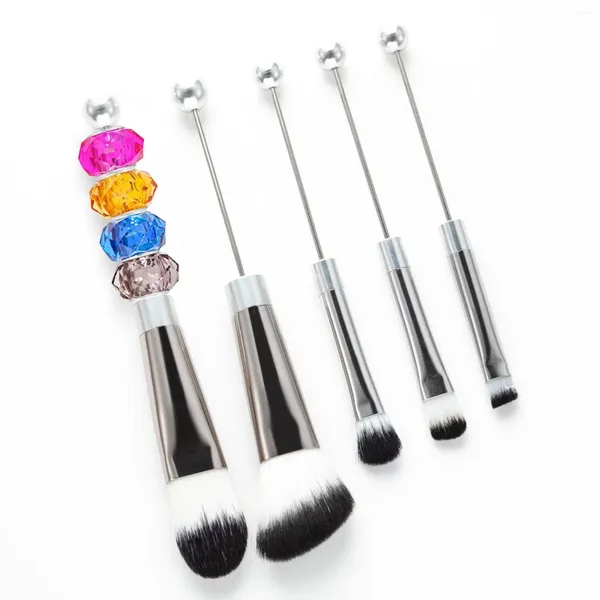 Brilhos de maquiagem 5pcs miçangas miçangas fundação Metal Handle DIY DIY kits de ferramentas para adultos IE Mulheres irmãs