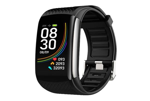 6 colori C6T Smartwatch Fitness Tracker Bracciale sportivo Frequenza cardiaca Pressione sanguigna Smart Monitor Salute Termometro da polso temperat5190462