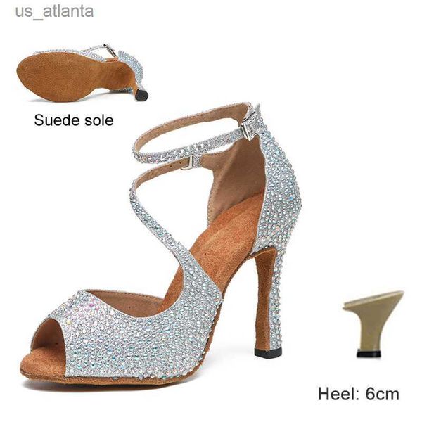 Scarpe eleganti dkzsyim danza latina da donna sala da ballo tangone tacchi alti tacchi neri/argento/oro matrimonio h240403fmyk