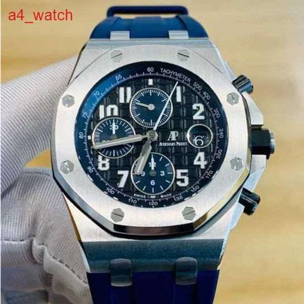 Custom Ap Forist Watch The Royal Oak Offshore Series 26470 -й Precision Steel Blue Dial Mens Chronological Fashion Leisure Business Machinery Watch