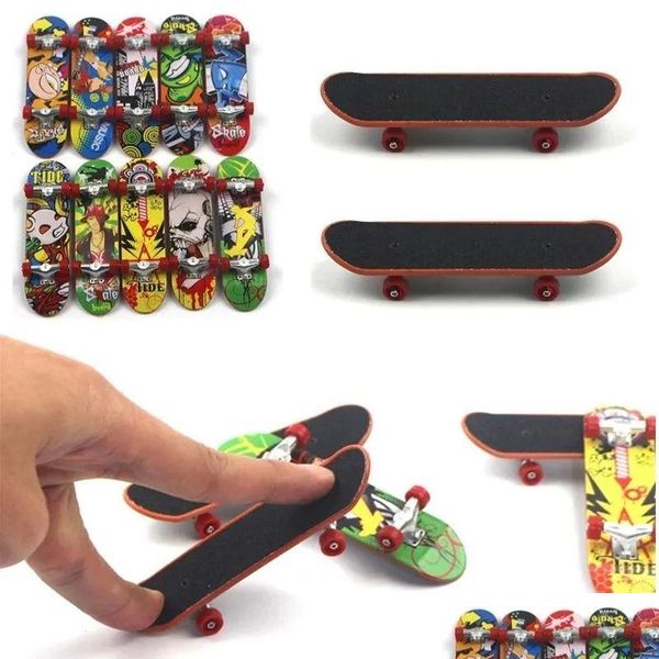 Fingerspielzeug Mini Skateboard Truck Druck professioneller Plastikständer Fingerbrett für Kinderspielzeug Kinder Geschenk Drop Liefergeschenke Neuheit Dhhih