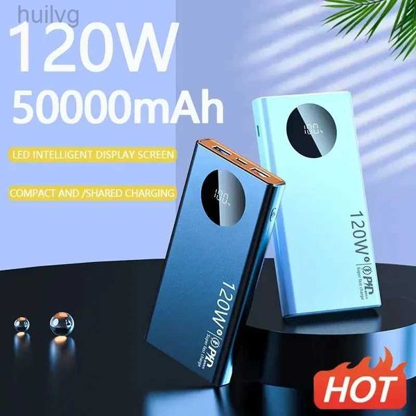 Банки питания сотового телефона 50000MAH 120W Super Fast Forging Power Bank