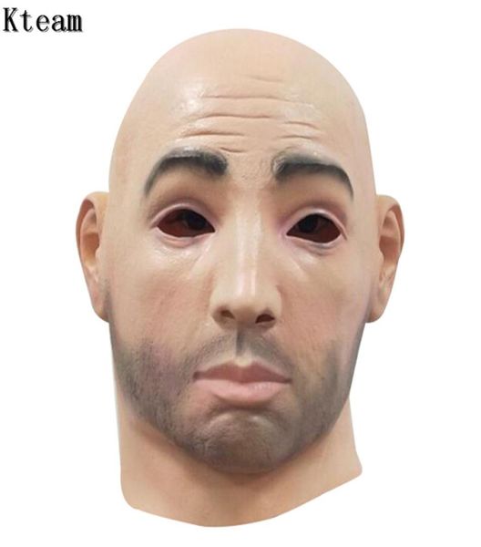 Máscara masculina realista para o Halloween Macho Macho Humano Máscara de Festa de Festa Sexy Garota Crossdress Cosplay Mask1261264