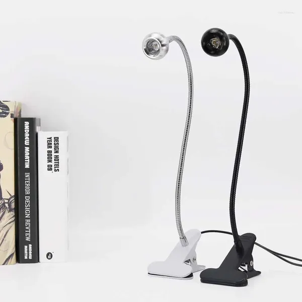 Lâmpadas de mesa LED USB CLAMP LAMPELO ELECEO DE LEITURA DE LEITURA CRIATIVA GORES CRIATIVA MANGUEIRA