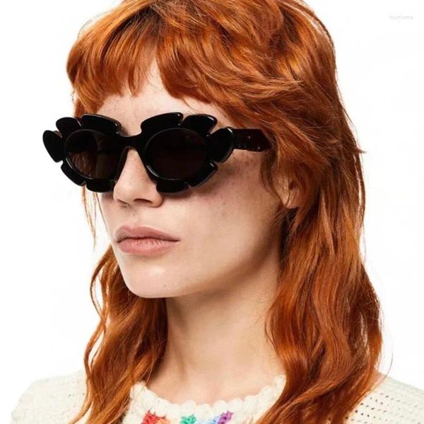 Sonnenbrille 2024 Mode Frauenmuster Luxusdesign Marke Outdoor Freizeit UV400 Party