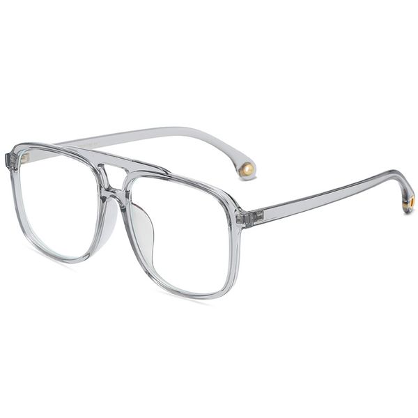 La montatura per occhiali S32051tr90 può essere abbinata alla montatura per miopia cornice grande quadrata viso tondo dimagrante pianura pianura luce anti-blu Femmina