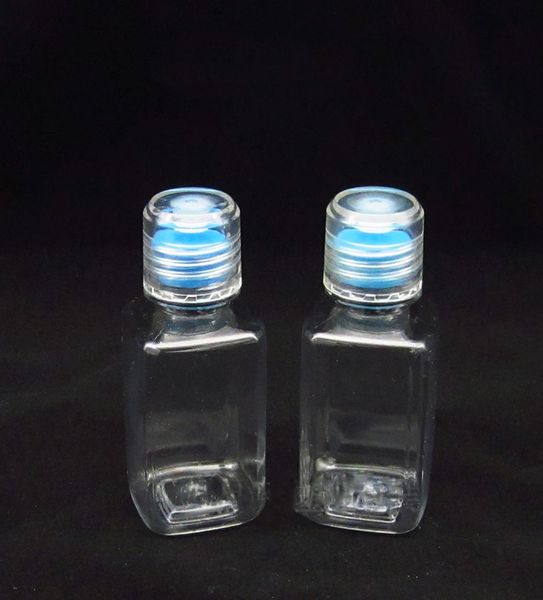 60ml garrafa de cápsula de plástico transparente vazia pet garrafas quadradas de plástico recipientes 20 peças / lote whole1369993