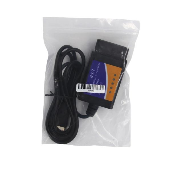 ELM327 V1.5 USB CH340 PIC18F25K80 ELM 327 V 1 5 Diagnostica di auto per finestre per PC OBD2 USB USB AUTO Strumento OBD 2 Scanner ODB2 Lettore di codice ODB2