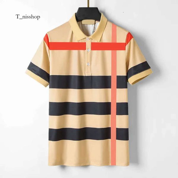 Designer classico Summer Men Shirts Brand Polo Shirt Business Casual Tee England Shirts Man tops Tops Asian Times M-XXXL 115