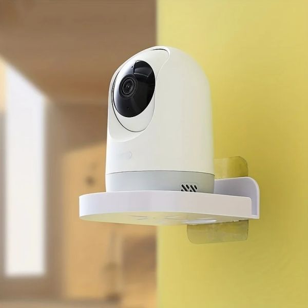Monitor adesivo de 1/2pcs câmeras de segurança de prateleira flutuante monitores de bebê monitores de parede não perfuradores Decoração de escritório decoração de casa armazenamento de banheiro