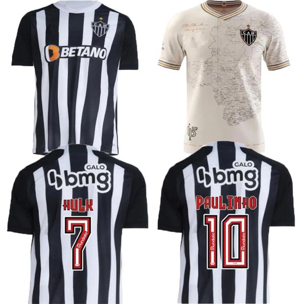 3xl 4xl 24 25 Atletico Mineiro Home Soccer Trikots 2024 2025 Atletico Mineiro Vargas M.Zaracho Sasha Elias 113 Spezialausgabe Keno Marquinhos Guga 3. Fußballhemd