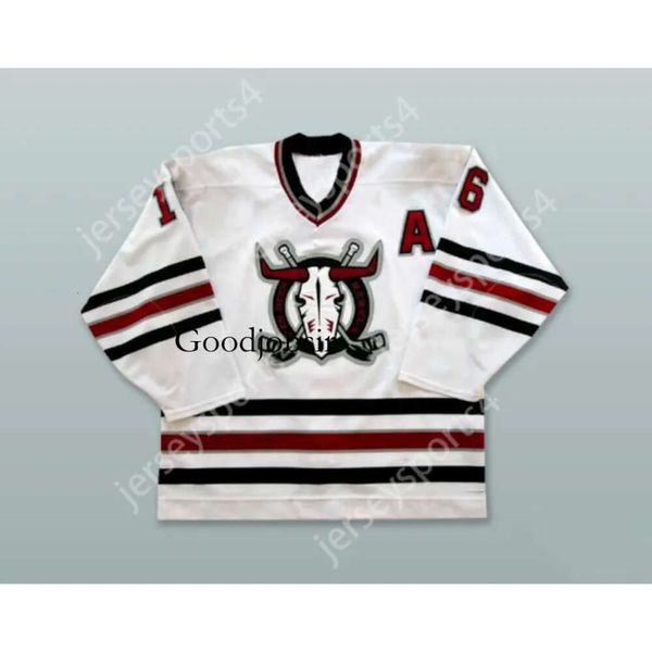 Gdsir Custom BRENNEN WRAY 16 DEER REBELS WEISSES HOCKEYJERSEY NEU Top Ed S-M-L-XL-XXL-3XL-4XL-5XL-6XL