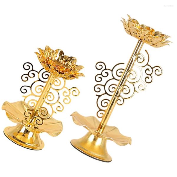 Candele 2 Pz Stand Candlestick Burro Lampada Desktop Ornament Base figurina di figura di figura di decorazione cilindrica per casa