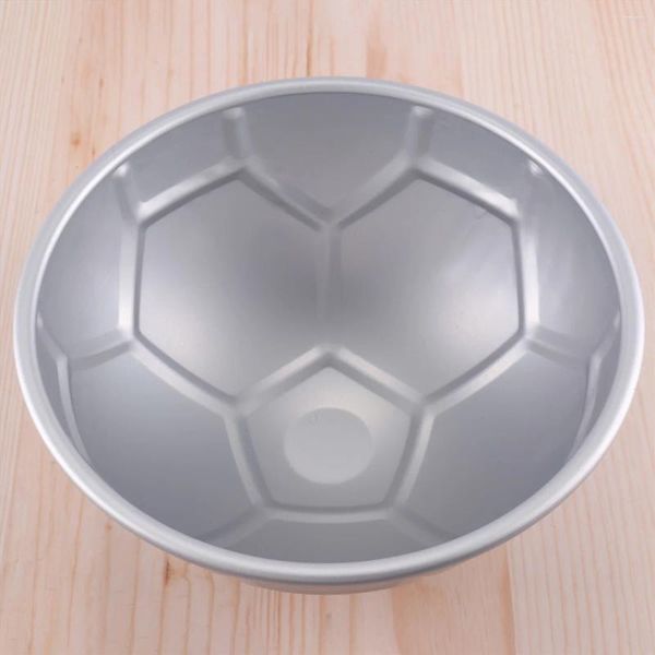 Инструменты для выпечки, 1 шт., 3D полукруглая форма для футбольного торта в форме мяча, 8 дюймов, утолщенная форма из алюминиевого сплава, форма для дня рождения