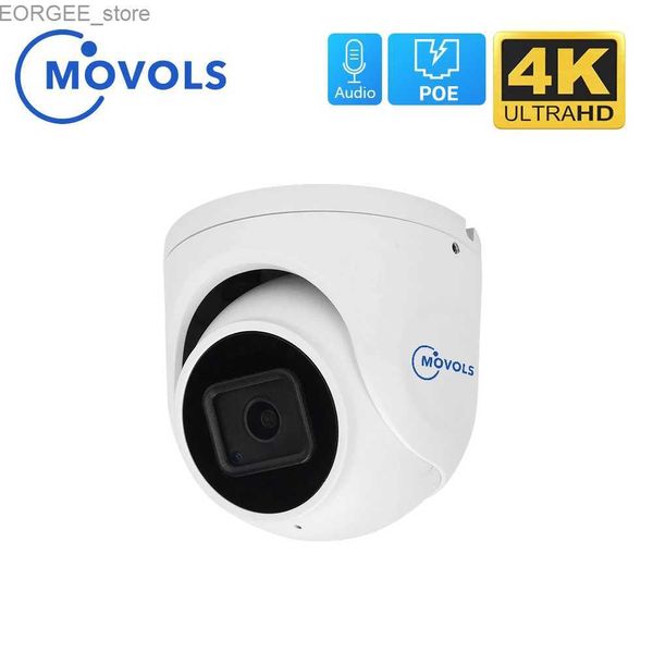 Outras câmeras de CCTV Movols 4K 8MP PoE IP Câmera IMX326 CASA DE METAL P2P METAL P2P P2P CCTV do Microfone CCTV Doom SecurityCamera Y240403