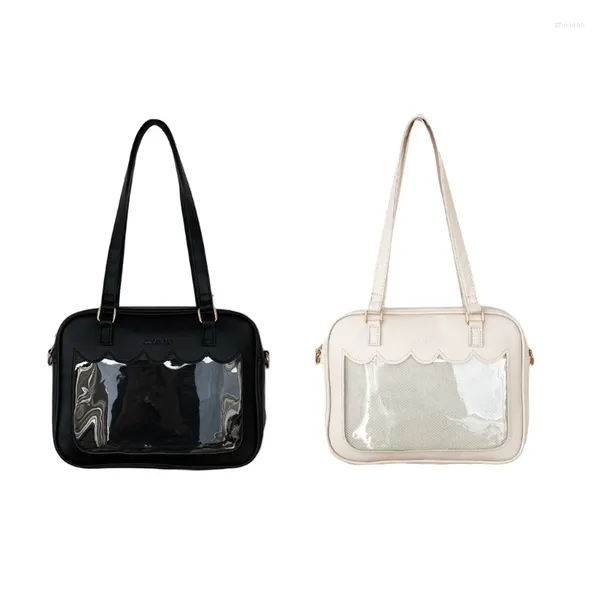 Bag Ita Clear Window Pin Display Crossbody Handtasche für Frauen und Mädchen Japanische Schultertasche