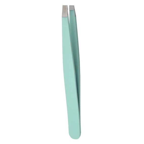 2024 1pc Pelas de sobrancelha de sobrancelha de aço inoxidável Tweezer Tweezer Flat/ Oblíquo ponta inclinada Ponto de ponta feminina Ferramenta de maquiagem para aço inoxidável