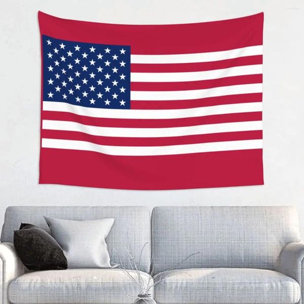 Taquestres Bandeira dos Estados Unidos America Tapestry Wall pendurado em poliéster Arte decoração de decoração de decoração pano