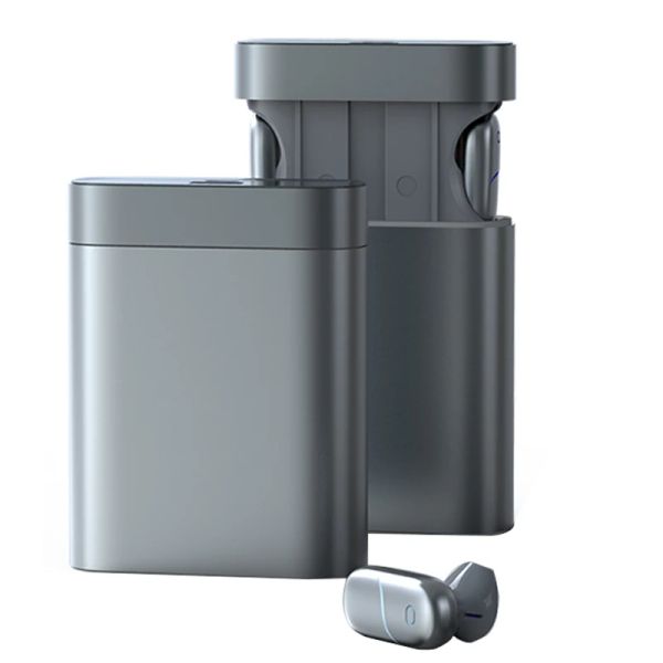 Kulaklık Daux Otomatik Asansör Pod Kablosuz Bluetooth Kulaklık Güç Bankası Bir T6'da İki