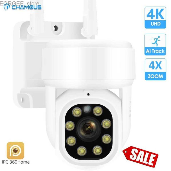 Andere CCTV -Kameras 4K -Überwachungskamera Outdoor 8MP WiFi IP -Kamera Auto Tracking 1080p Videoüberwachung 4x Zoom 2K Mini Dome Home Protection CCTV Y240403