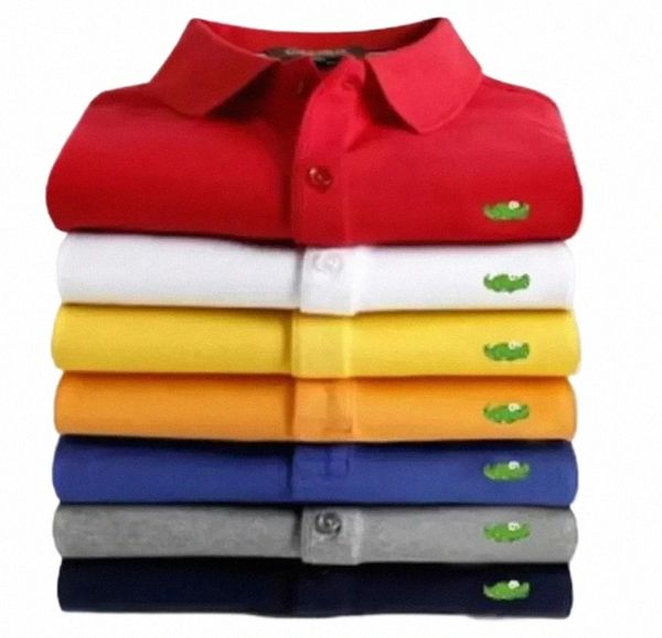 Высококачественная мужская дизайнерская бренда малая лошадь крокодильная вышивательная одежда мужская ткань буква поло в футболке для футболки с воротником футболка Tops u4jh#