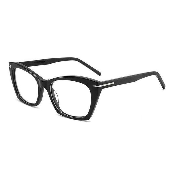 Famosi occhiali da sole del marchio Tom Mens Fashion Pure Lettera fatta a mano Gat Eye Plates Tela Fashions Designers Occhiali da sole 20