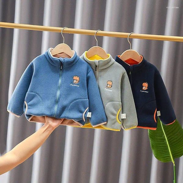 Abbigliamento per bambini in giù per ragazze per ragazzi colori solidi color fluite cullettero inverno autunno inverno di cotone caldo per bambini natalizi