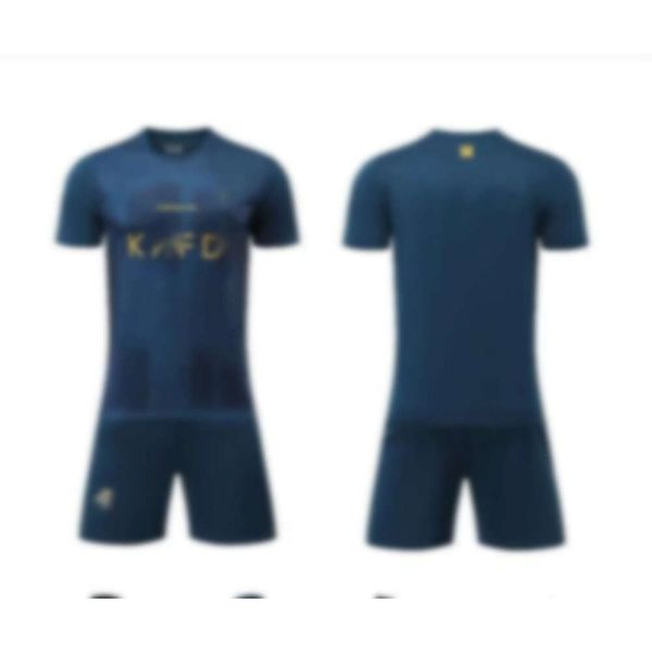 Futebol de futebol traje de futebol 23-24b Riyadh Away Royal Blue Club Jersey Jersey Adult Set