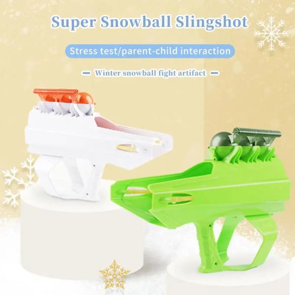 Strumenti Snow Guns Gun di tiro a distanza sparatutto giocattoli da combattimento Snow Game Maker Snowball Maker Winter Outdoor Toys for Boy Girl Children Adulti