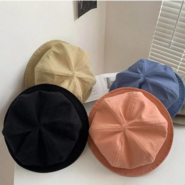 Berets Nette Schirmmütze Sonnenschutz Hut Sommer Koreanischen Stil UV-beständig Tuch Frauen Eimer Wolke Becken Sonne