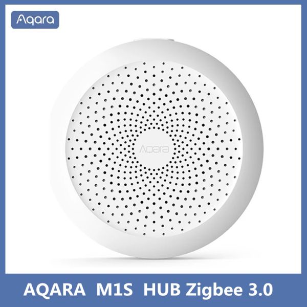 Контроль AQARA M1S HUB GATEWAY 2023 Версия Zigbee 3.0 Wi -Fi Night Light Speaker Smart Home для приложения Xiaomi Mijia Mi Home Apple Homekit