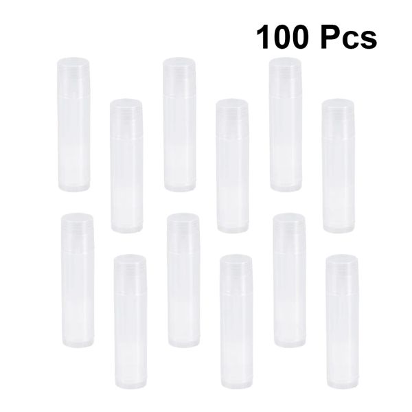 Flaschen 25 pcs/ 50pcs 100pcs leer Lippenbalsam -Röhrchen Behälter nachfüllbare Lippenstiftflaschen zum Handwerk DIY Make -up