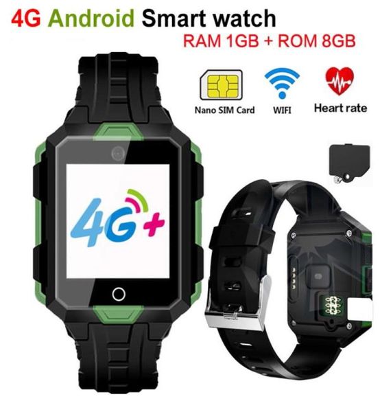 4G relógio inteligente M9 Android 60 1G RAM 8G ROM Impermeável 850mAh Bateria longa WiFi Smartwatch Freqüência cardíaca Pressão arterial VIDEO26925555