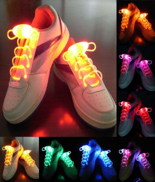 Gadget 3a generazione fresca lampeggiatura flashing luci up flash shoelaces waterproof shoesting 3 modalità lacci per scarpe per gestire la festa danzante cicli6173432