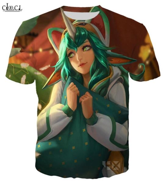 Game League of Legends T -Shirt Männer Frauen 3D Print Ice King Twitch Held Haut Pajama Guardians Miss Short Sleeve Modes Streetwear 5298953