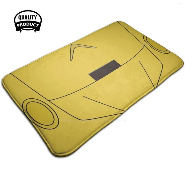 Tappeti c3pmask 3d morbido tappeto non slip tappeto pad pad sw c3po 3rd p oro arancione giallo semplice semplice