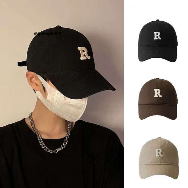 Baseball Cap Letter Stickerei Fashion Baseball Frauen tiefe obere breite Krempe Casual Entenzunge koreanische Version Vielseitiges Gesicht mit kleinem Sonnenschutzhut zeigt