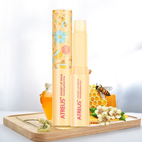 Commercio generale Thailandia ATREUS Honey Lip Balm idratante idratante idratante anti-secchezza delle labbra delle api