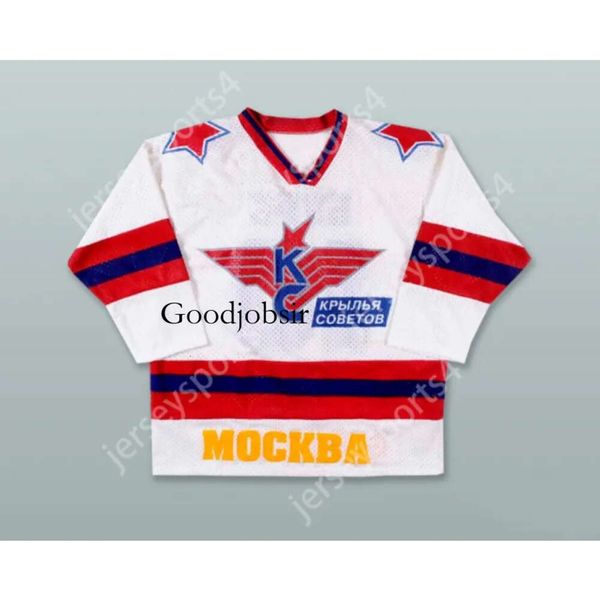 Gdsir Custom PAVEL BURE 10 KRYLYA SOVETOV MOSCOW WINGS WEISSES HOCKEYJERSEY NEU Top Ed S-M-L-XL-XXL-3XL-4XL-5XL-6XL