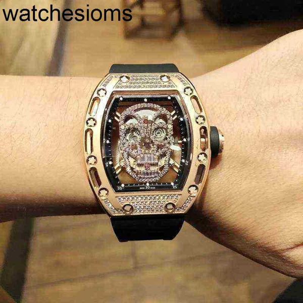 Richardmill Watch Data de luxo para homens mecânicos lazer de relógio de pulso