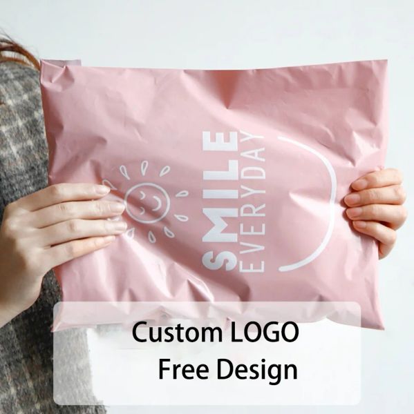 Mailers Custom Logo Printed Express Recycled Black Courier Sags Supping Package Puly Envelope Mailer Mailing Polymailer Bag