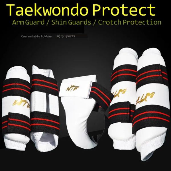 Prodotti Taekwondo Arm Gambe Protecter Karate Protection Arts Martial Arts Fighting Gear Fighting Sport per bambini adulti Sport Shin Guard Crotch