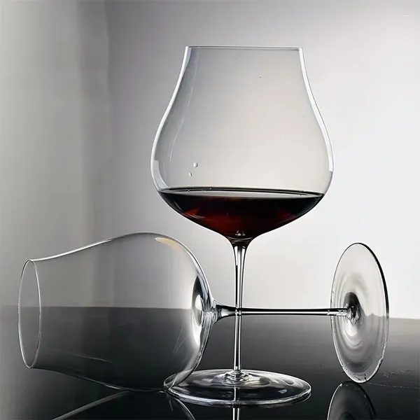 Şarap Gözlükleri 2/1pcs 940/710ml Kristal Kırmızı Cam Goblet Burgundy Bordeaux Bardaklar Uzun Kök Tadım Kupası Düğün İçecek Yazıları