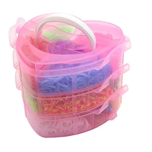 Kit di braccialetti di elastico bastoncino di stoccaggio per perle tolabulli set di strumenti fai -da -te che creano ragazze braccialetti di amicizia regali di Natale